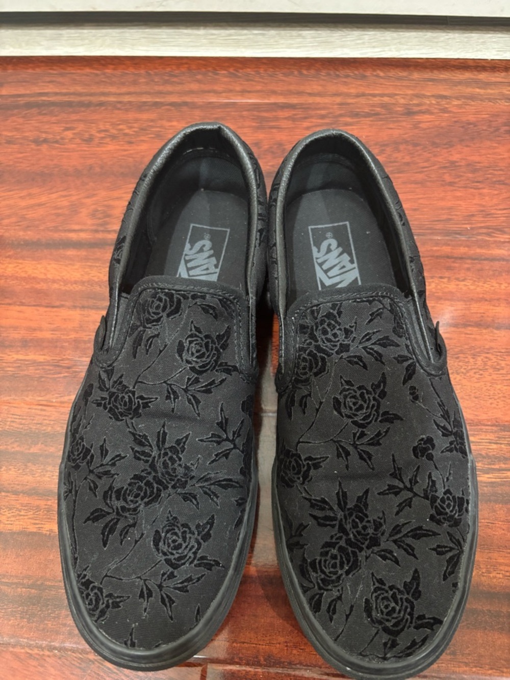 Vans Classic Slip-On Floral Velvet - Black